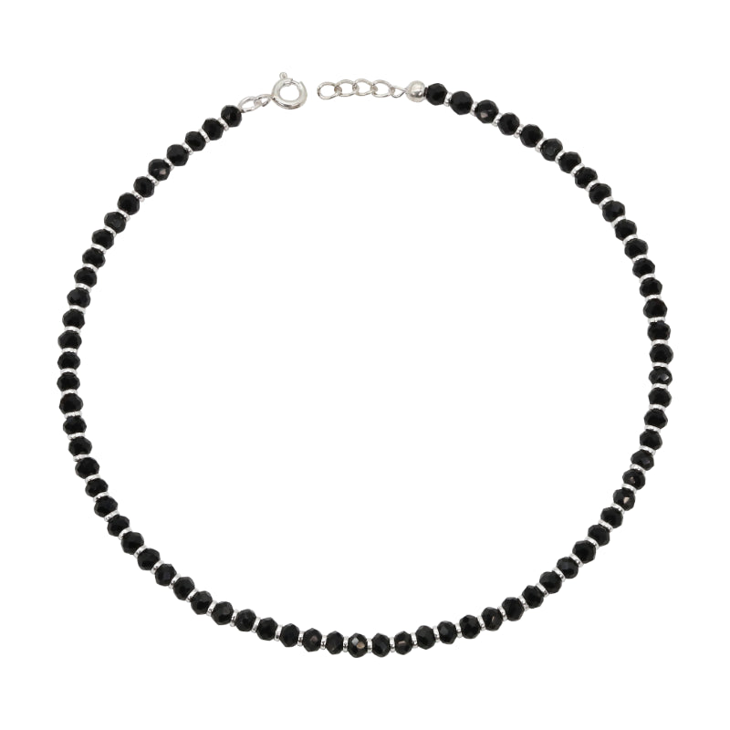 Minimalist Black Bead Anklets