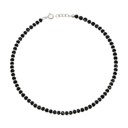 Minimalist Black Bead Anklets