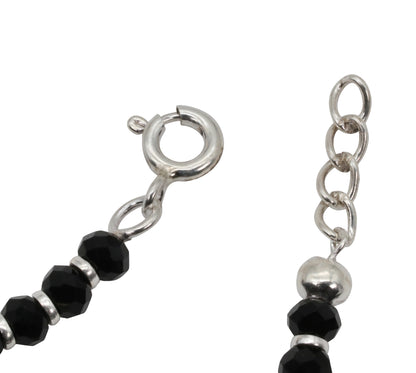 Minimalist Black Bead Anklets