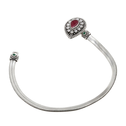 Serpentine Silver Anklets