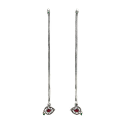 Serpentine Silver Anklets