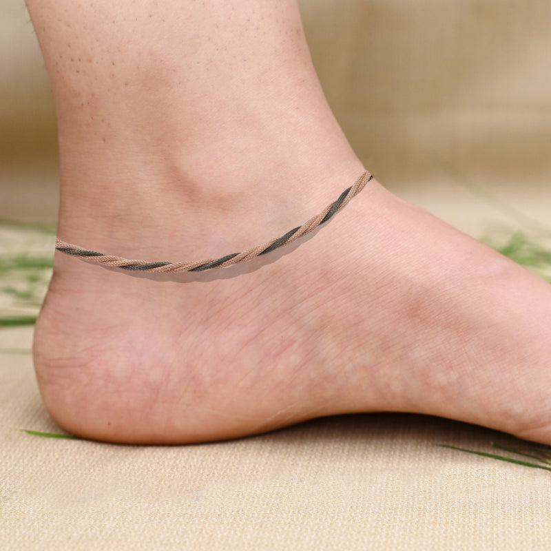 Braided Earth Cord Anklets