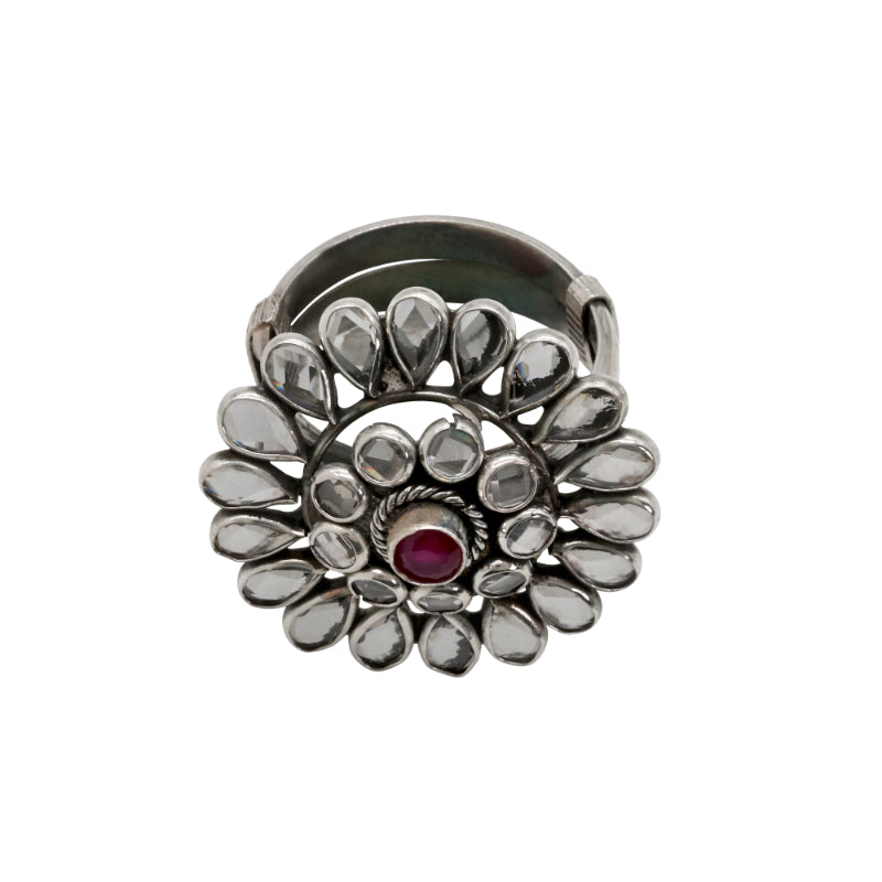 Ruby Radiance Adjustable Ring