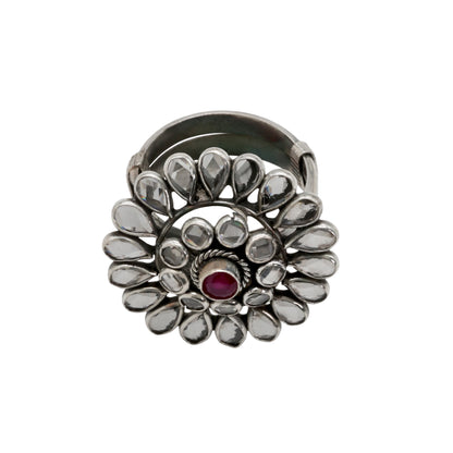 Ruby Radiance Adjustable Ring