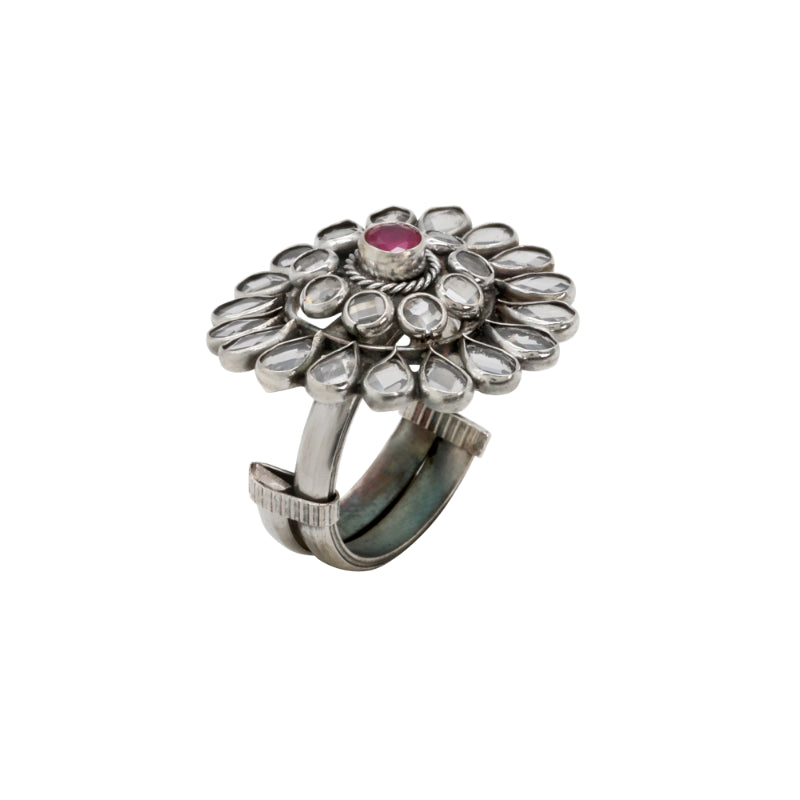 Ruby Radiance Adjustable Ring