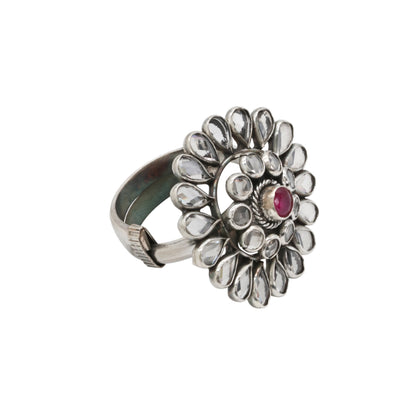 Ruby Radiance Adjustable Ring