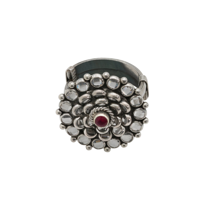 Ruby Radiance Adjustable Ring