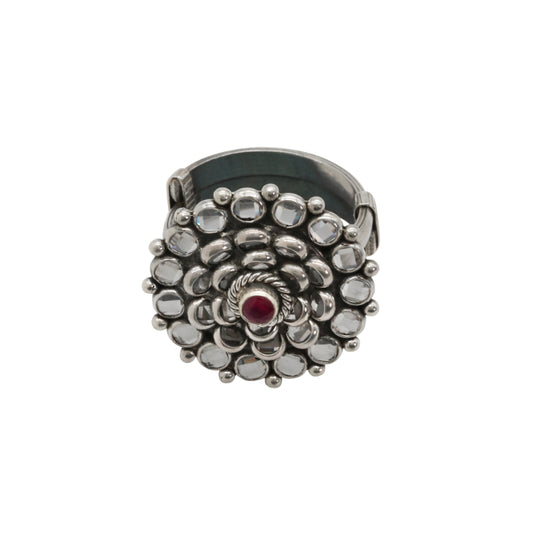 Ruby Radiance Adjustable Ring