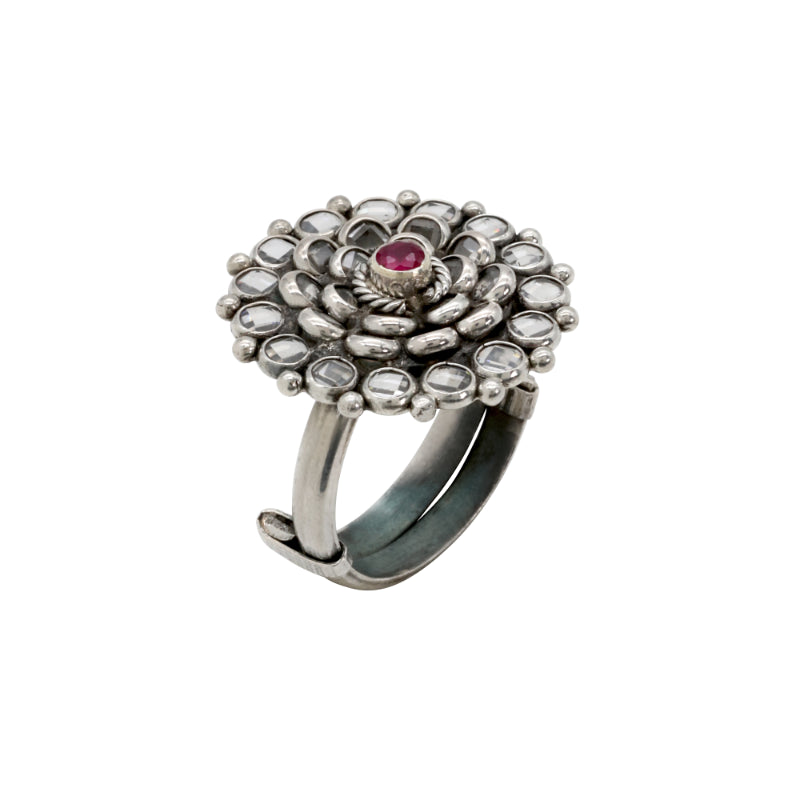 Ruby Radiance Adjustable Ring