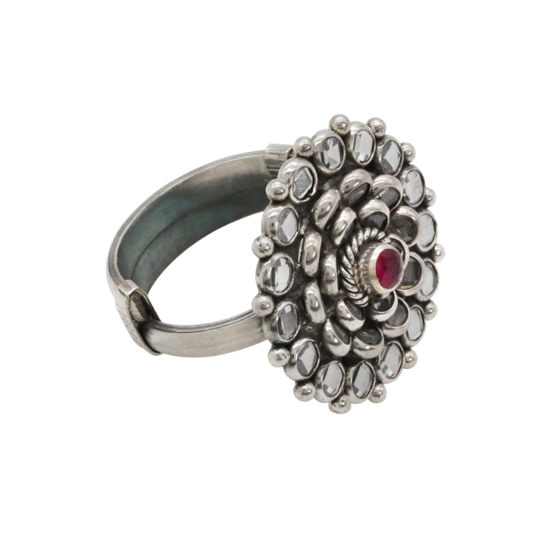 Ruby Radiance Adjustable Ring