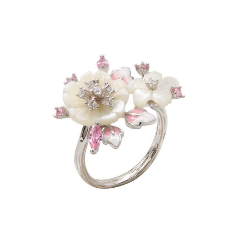 Silver Floral Bouquet Ring