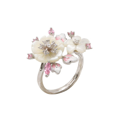 Silver Floral Bouquet Ring