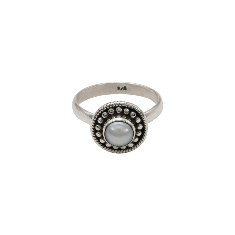 Silver Pearl Ring