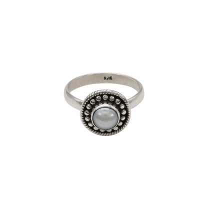 Silver Pearl Ring