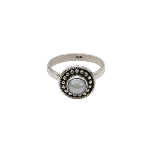 Silver Pearl Ring
