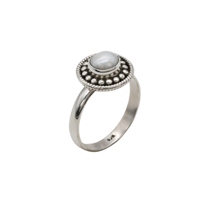 Silver Pearl Ring