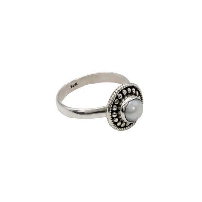 Silver Pearl Ring