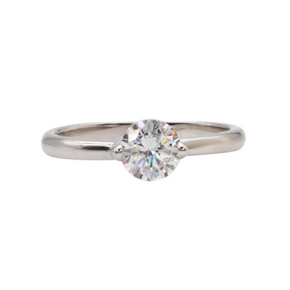 Classic Solitaire Sterling Silver & CZ Ring