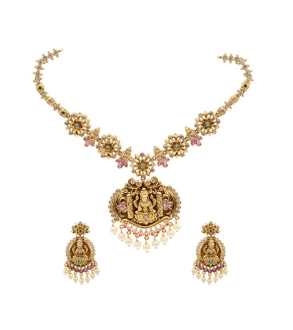 Jadau Majesty Necklace Set