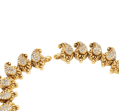 Brass Temple Jewellery Necklace Set