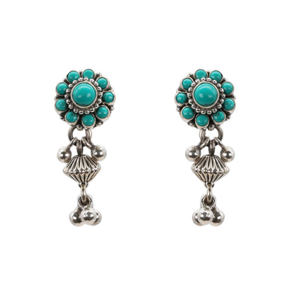 Turquoise Bloom Silver Set