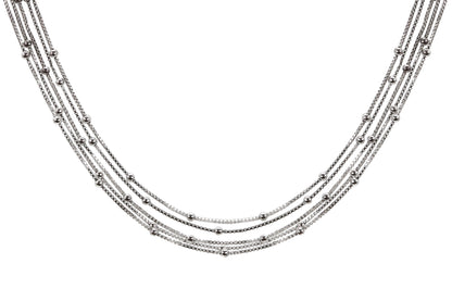 Woven Gem Cascade Silver Set