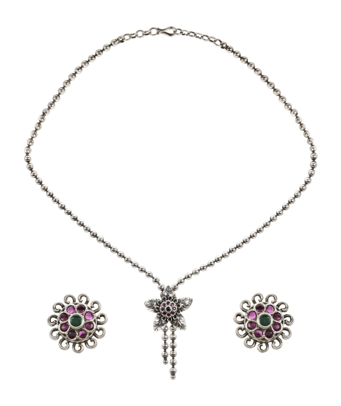 Scarlet Sprout Silver Set