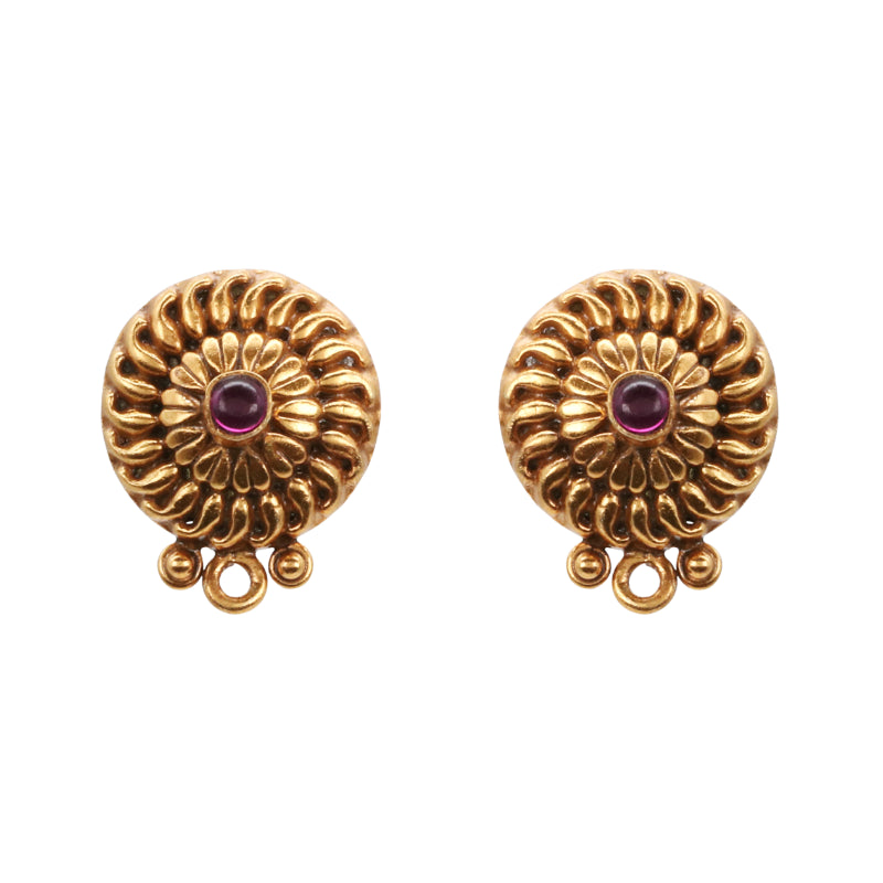 Gilded Bloom Gemstone Silver Set