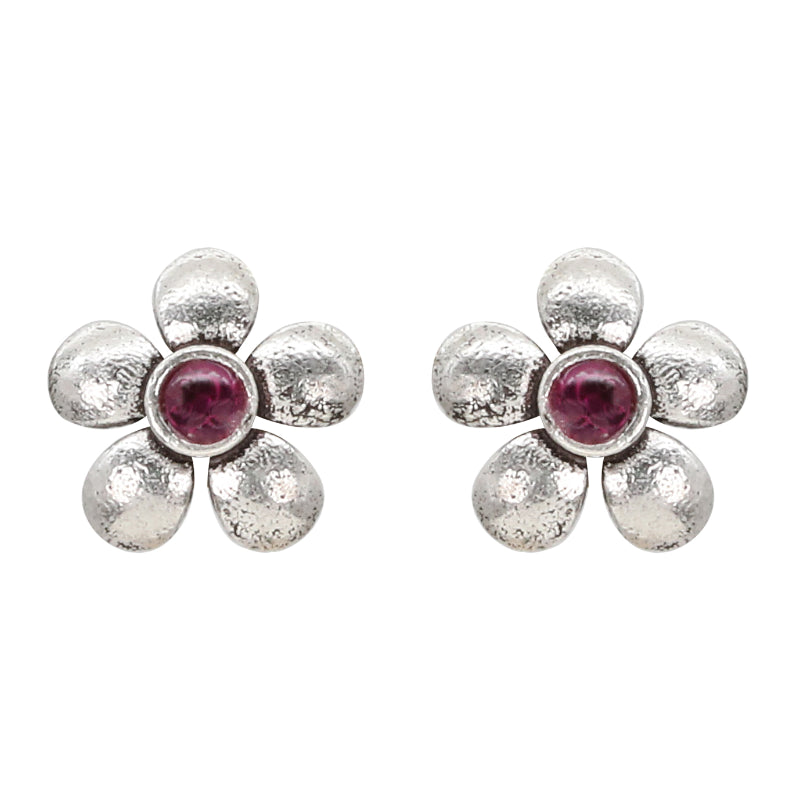 Scarlet Bloom Silver Set