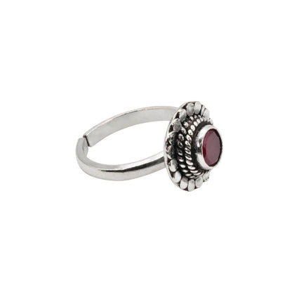 Crimson Echoes Toe Rings