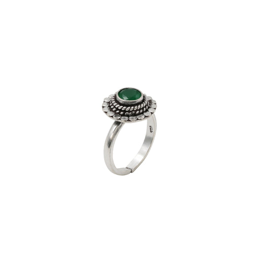 Verdant Tide Toe Ring