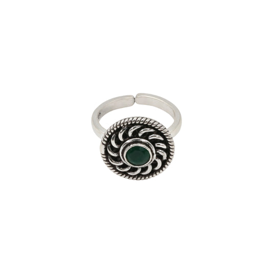 Harit Chakra Toe Rings