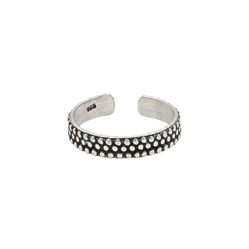Stippled Spark Toe Rings