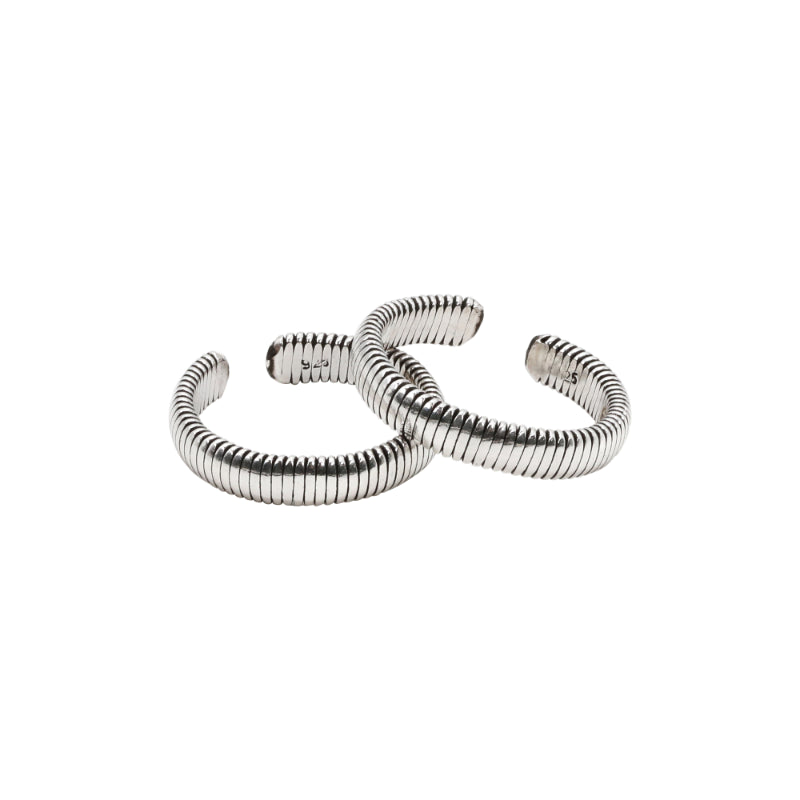 Parallel Groove Toe Rings