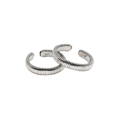 Parallel Groove Toe Rings