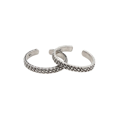 Weave Walk Toe Rings