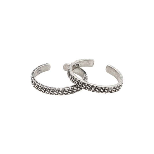 Weave Walk Toe Rings