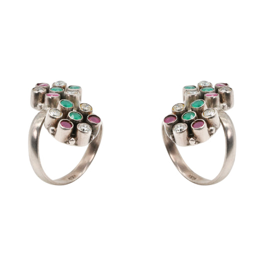 Luminous Bloom Toe Rings