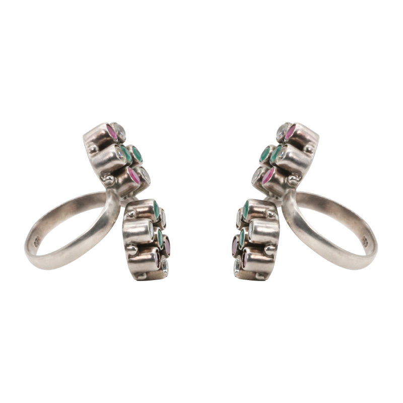 Luminous Bloom Toe Rings