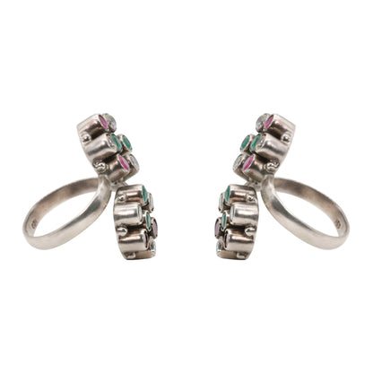 Luminous Bloom Toe Rings