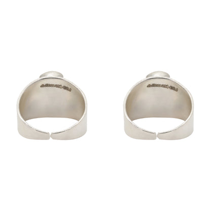 Crimson Cluster Toe Rings