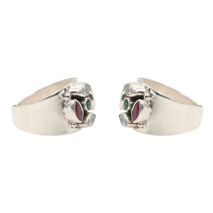 Gemstone Mosaic Toe Rings