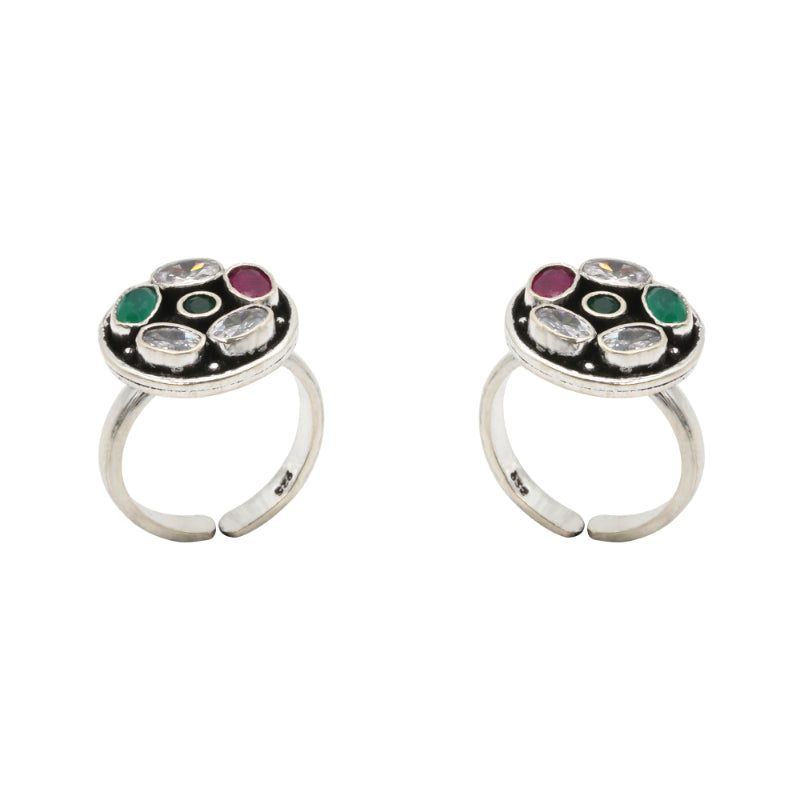 Radiant Circle Toe Rings