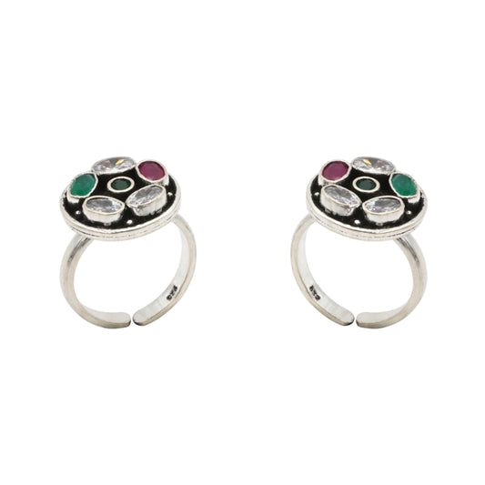 Radiant Circle Toe Rings