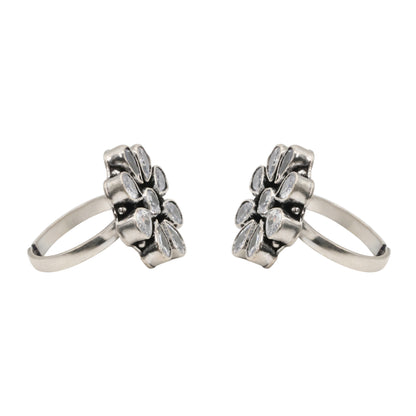 Luminous Petal Toe Rings