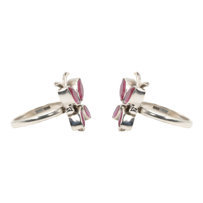 Scarlet Wing Toe Rings