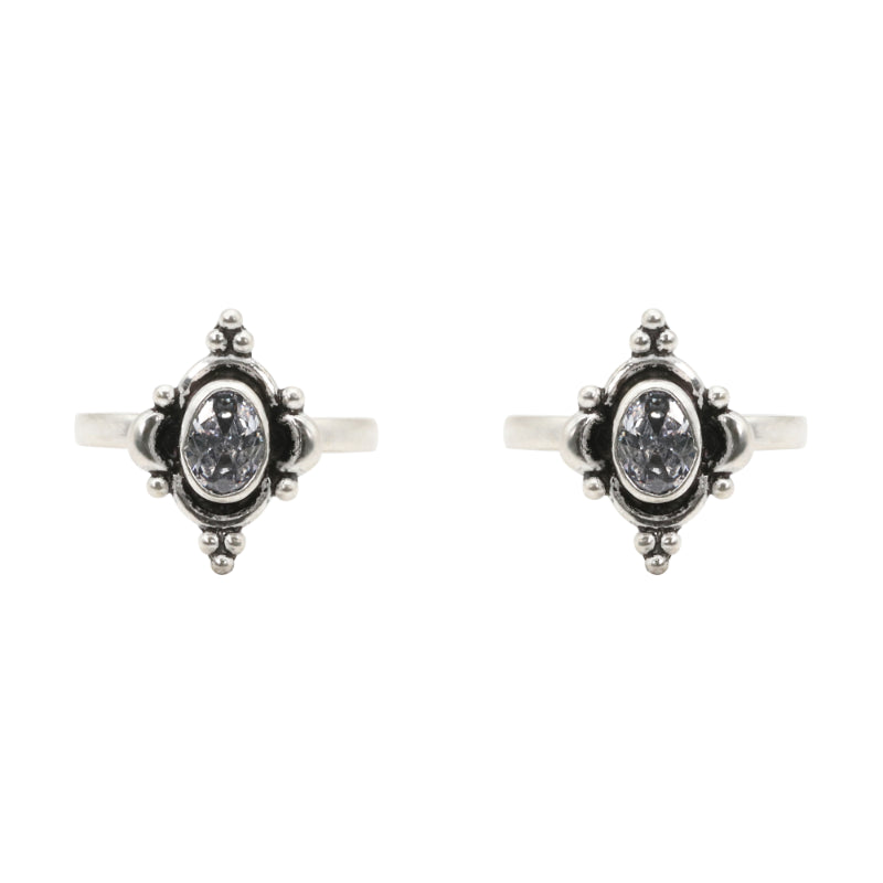 Patina Petals Toe Rings