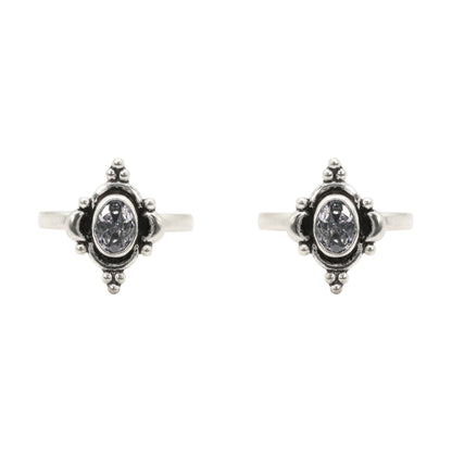 Patina Petals Toe Rings