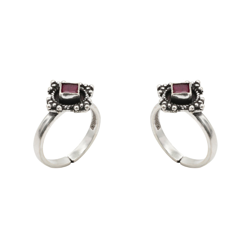 Ruby Relic Toe Rings