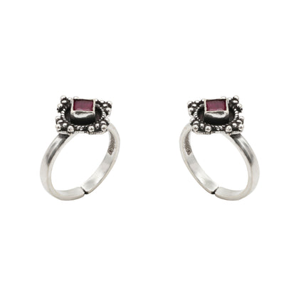 Ruby Relic Toe Rings